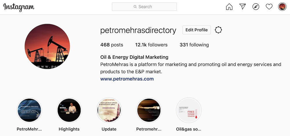 PetroMehras Instagram Page